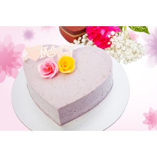 Mother's Day Yam Fudge Cake (7 Inch Heart Shaped, Sugar Free)