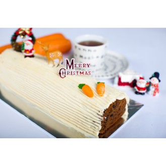 Sam’s Healthy Carrot Log Cake